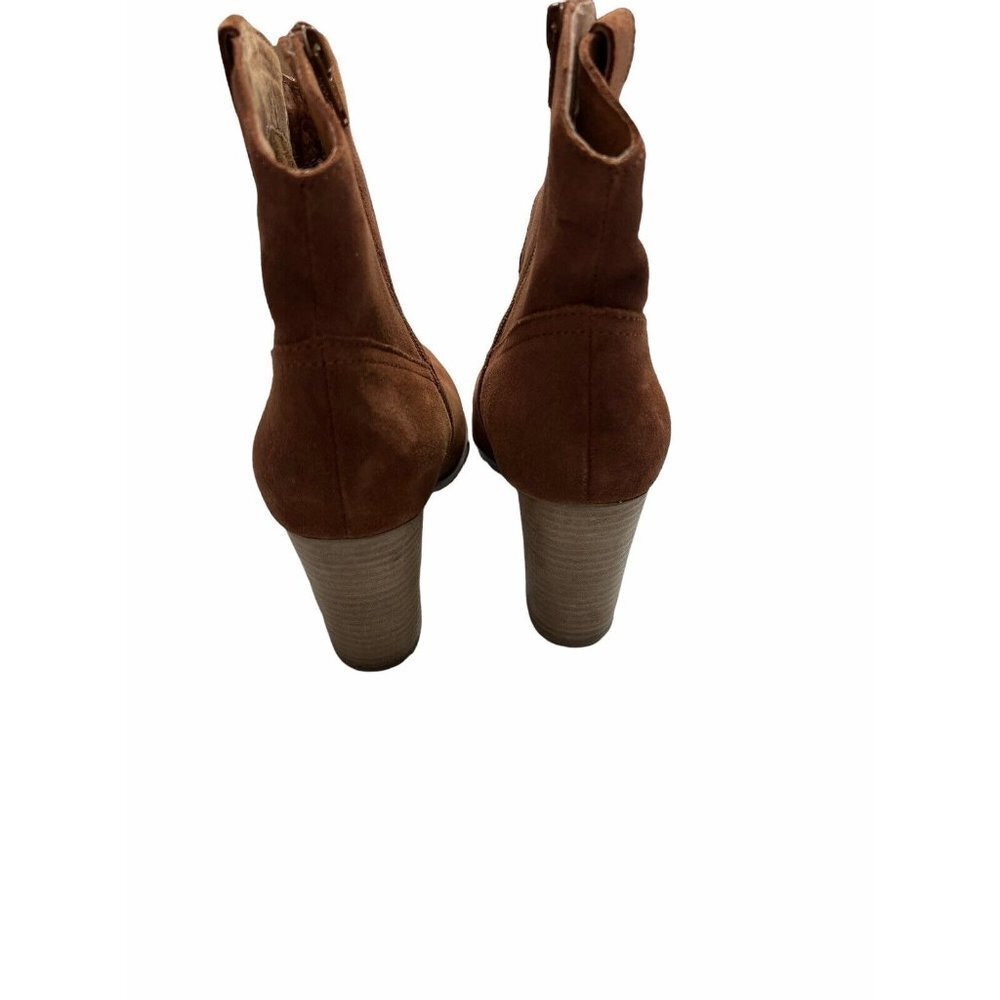 Seychelles Lori Penny Women's Western Ankle Boots Cognac Suede Size 7 - Picture 7 of 13